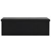 vidaXL 折りたたみ収納ベンチ 合成皮革製 110x38x38cm ブラック
