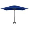 vidaXL カンチレバーガーデンパラソル アルミポール付 250×250 cm アズールブルー