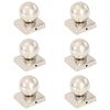 vidaXL 支柱キャップ 6点 球形 ステンレススチール製 101x101mm