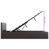vidaXL 油圧式収納ベッドフレーム グレー 合成皮革製 160x200cm