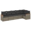 vidaXL Patio Sofa Set 4人掛け Grey