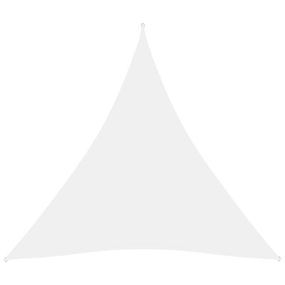 vidaXL サンシェード 3.6x3.6x3.6m 三角形 オックスフォード生地 ホワイト