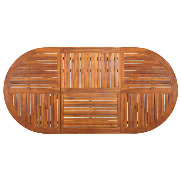 vidaXL ガーデンテーブル 120x100x75cm アカシア無垢材