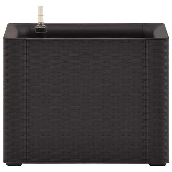 vidaXL ガーデンレイズドベッド 自動給水システム付き アントラシート 43x43x33cm