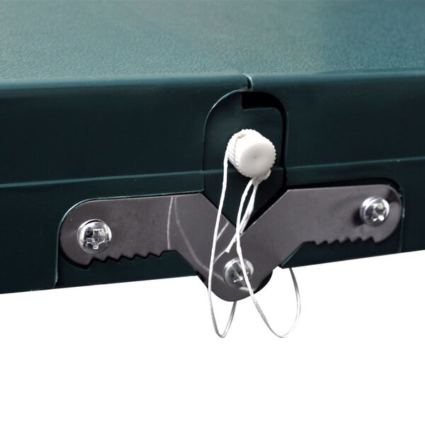 vidaXL 折りたたみキャンプテーブルセット スツール4点 アルミ 超軽量 グリーン