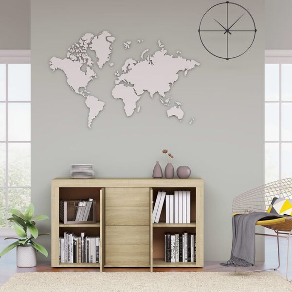 vidaXL サイドボード ソノマオーク 120x35x69cm パーティクルボード