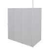 vidaXL シャワーバススクリーン L字型 4面 120x70x137 cm