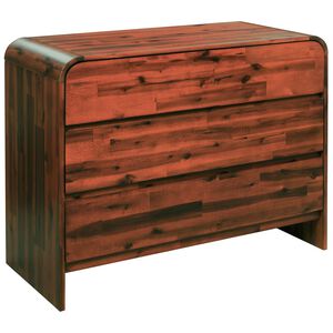 vidaXL 引き出し付き チェスト 90x37x75cm アカシア無垢材