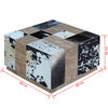 vidaXL コーヒーテーブル 本牛革 60x60x36cm