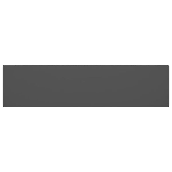 vidaXL バスルーム用 洗面ボウル オーバーフロー付き セラミック製 ダークグレー