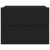 vidaXL ベッドサイドキャビネット ブラック40x30x30cm エンジニアリングウッド