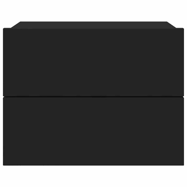 vidaXL ベッドサイドキャビネット ブラック40x30x30cm エンジニアリングウッド