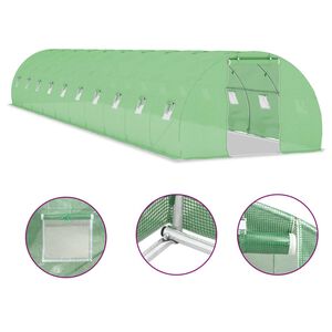 vidaXL 温室 45m&sup2; 15x3x2m