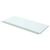 vidaXL 棚 2点　パネル ガラス クリア 60x20 cm
