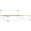 vidaXL ベッドフレーム ホワイト 金属製 200x200cm