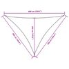 vidaXL サンシェードセイル 5x5x6m 三角形 オックスフォード生地 アントラシート