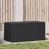 vidaXL ガーデン収納ボックス 100x50x50 cm ポリラタン製 ブラック