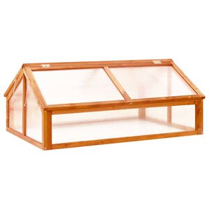 vidaXL 温室 114x80x50 モミ材