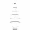 vidaXL 金属製クリスマスツリー デコレーション用 ブラック 150cm