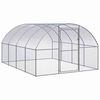 vidaXL 屋外鶏小屋 3x4x2 m 亜鉛メッキ鋼製
