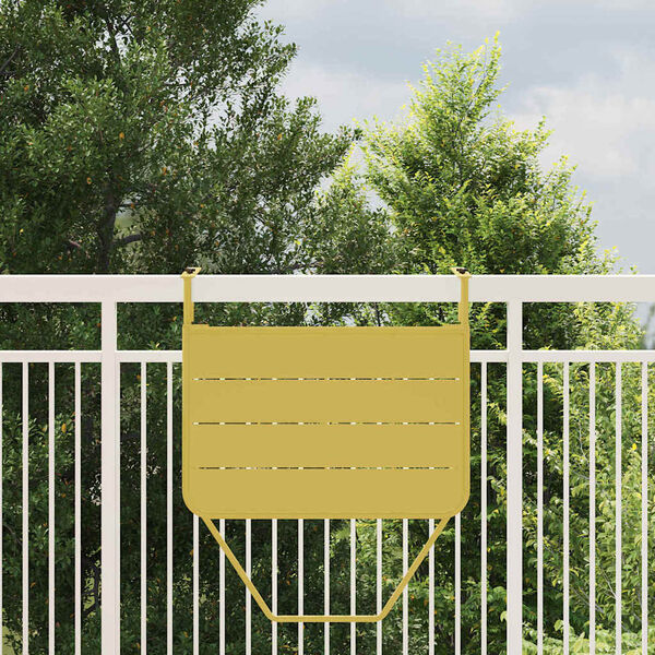 vidaXL ハンギングバルコニーテーブル gold 60 x 39 x 65 cm スチール