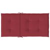 vidaXL ガーデン　ローバックチェアクッション 2点 ワインレッド 100x50x3cm オックスフォードファブリック