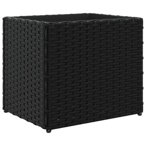 vidaXL ガーデンプランター ブラック 36x30x32cm ポリラタン