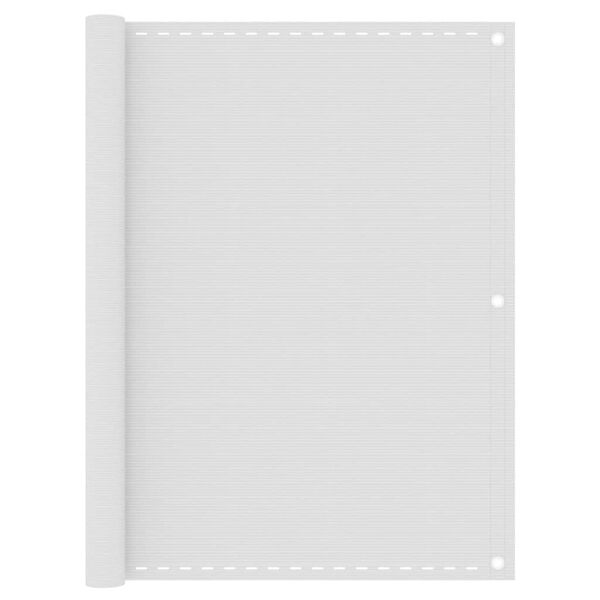 vidaXL バルコニースクリーン ホワイト 120x500cm 高密度ポリエチレン