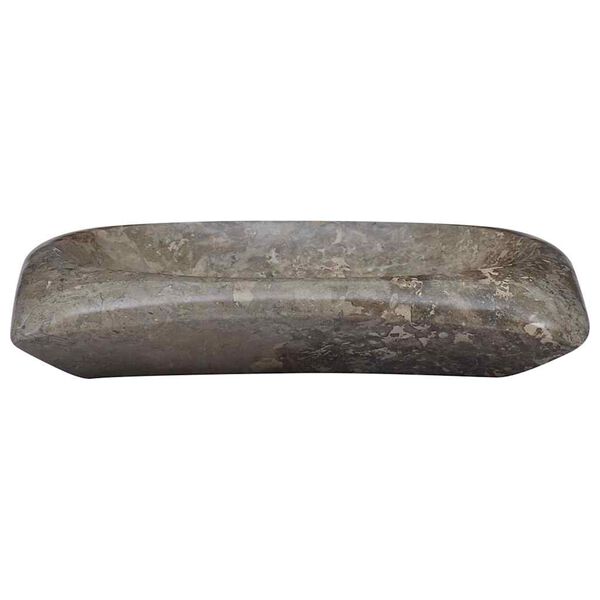 vidaXL 洗面器 50x35x10cm 大理石 グレー