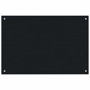 vidaXL キッチン用 汚れ防止板 ブラック 90x50cm 強化ガラス製