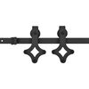 vidaXL スライド式ドア SKIEN 金具キット 183cm スチール製 ブラック