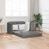 vidaXL ソファベッド 2-in-1 ダークグレー 112x174x55 cm ファブリック