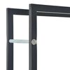 vidaXL 薪ラック ブラック 44x20x100cm スチール製