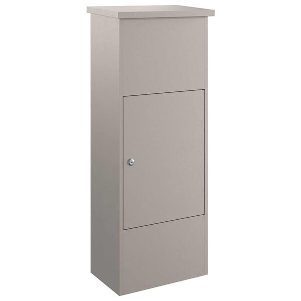 vidaXL パーセルドロップボックス ストレージ付き ドア付き 錆 サイズ: 44.5 x 29 x 110.5 cm 耐候性スチール