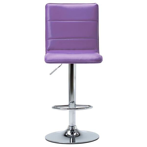 vidaXL バースツール パープル 合成皮革製