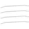 vidaXL トレーラー用ターポリンブラケット 4 シルバー 102-155 cm アルミニウム