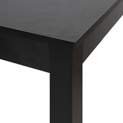 vidaXL バーテーブル MDF製 ブラック 115x55x107cm