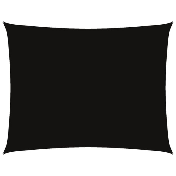 vidaXL サンシェードセイル 6x7m 長方形 オックスフォード生地 ブラック