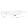 vidaXL ドロップイン型 洗面ボウル 605x460x105mm SMC製 ホワイト