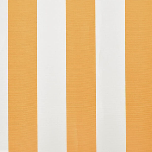 vidaXL 日よけスクリーン 4x3m (フレームなし) キャンバス製 サンフラワーイエロー＆ホワイト