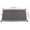 vidaXL 屋外シャワートレイ WPC＆ステンレススチール製 110x62cm グレー