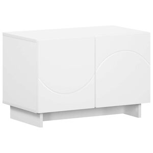 vidaXL テレビスタンド 60 x 34.5 x 40 cm ホワイト エンジニアードウッド