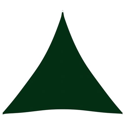 vidaXL サンシェードセイル 4,5x4,5x4,5m 三角形 オックスフォード生地 ダークグリーン