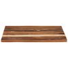 vidaXL テーブルトップ スクエア 70x70cm 25-27mm 無垢の再生木材