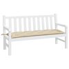 vidaXL ガーデンベンチクッション ベージュ 150x50x7cm オックスフォードファブリック