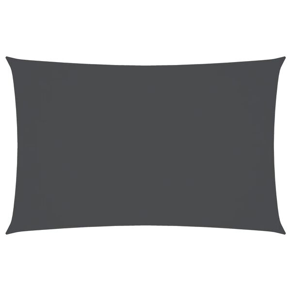 vidaXL サンシェードセイル 3.5x5m 長方形 オックスフォード生地 アントラシート