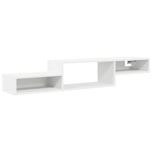 vidaXL 壁掛けテレビキャビネット 壁掛け ホワイト 150 x 28 x 26 cm エンジニアードウッド