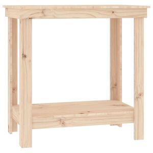 vidaXL ワークベンチ 80x50x80 cm 無垢材 パイン材