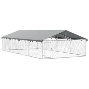 vidaXL 屋外用犬小屋 屋根付き 600x300x150cm
