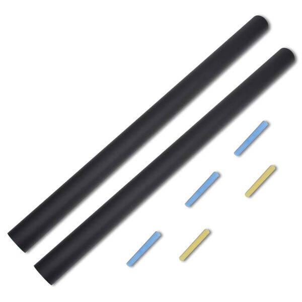 vidaXL ウォールステッカー 黒板 0.6x2㎡ チョーク付き 2ロール